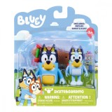 Set 2 figurine Bluey, cu skateboard