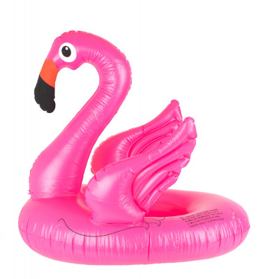 Saltea gonflabila (colac) pentru copii model Flamingo, dimensiune 66 x 47 cm foto