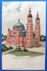 Catedrala ortodoxa romana din Sibiu - aprox. 1906 cromo lito, stampila CENZURAT, Necirculata, Printata, Fotografie