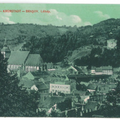 402 - BRASOV, Black Church, Panorama, Romania - old postcard - used - 1916