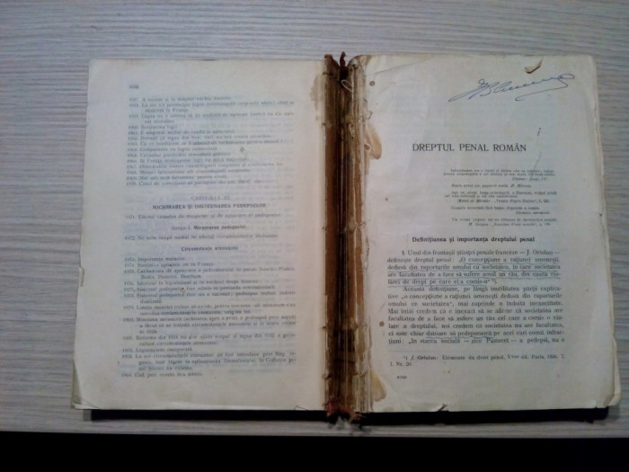 CURS DE DREPT PENAL -2 Vol.(I+II), colegate - I Tanoviceanu -1912, 796+606 p.