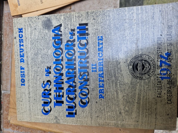 Curs de tehnologia lucrărilor de construcții vintage