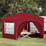 vidaXL Cort de Petrecere Pop-up 290 x 290 x 245 cm Burgundy 42019873