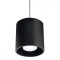 Lampă Suspendată Orbis Negru Aluminiu 1 Bec Cilindric Modern De Interior