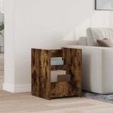 VidaXL Raft pentru reviste cu raft Stejar fumuriu 35 x 35 x 45 cm 890868