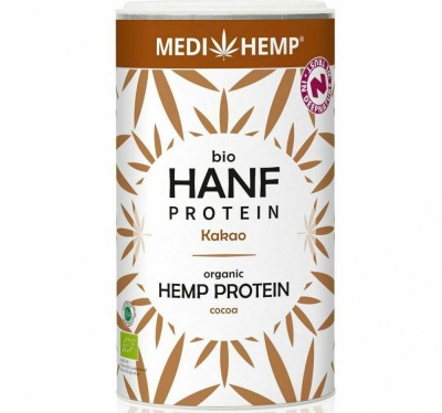 Proteina din canepa cu cacao, bio, 180g, Medihemp foto