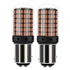 Set 2 becuri auto 1157 BAY15D, 2 faze, lumina rosie, P21/5W, 12V