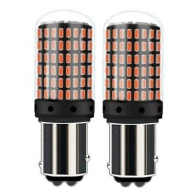 Set 2 becuri auto 1157 BAY15D, 2 faze, lumina rosie, P21/5W, 12V foto