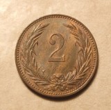 UNGARIA 2 FILLERI 1896 -UNC