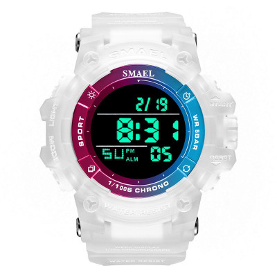 Ceas de barbati Smael Sport Digital Analog Quartz Alb foto