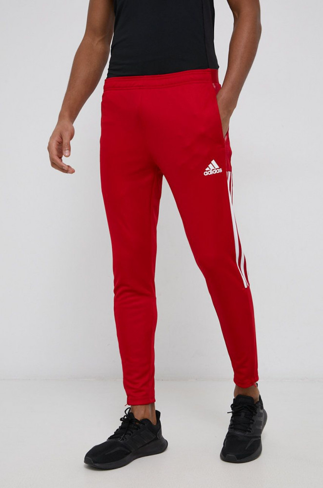 Adidas Performance pantaloni de antrenament GJ9869 barbati, culoarea rosu,  neted | Okazii.ro