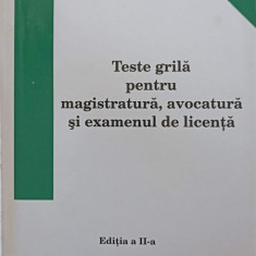 TESTE GRILA PENTRU MAGISTRATURA, AVOCATURA SI EXAMENUL DE LICENTA-VIOREL VOINEAG