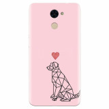 Husa silicon pentru Huawei Enjoy 7 Plus, Love Dog