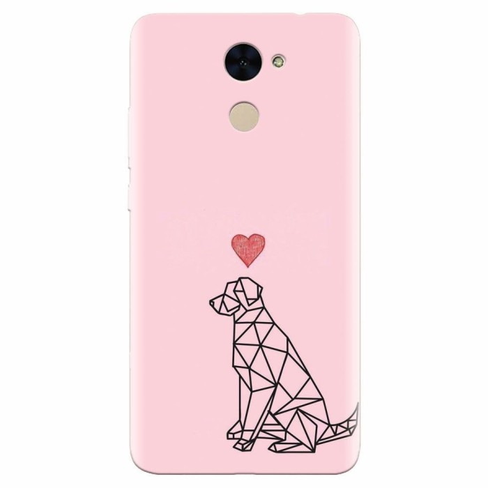 Husa silicon pentru Huawei Enjoy 7 Plus, Love Dog