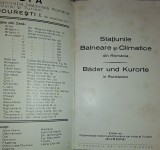 Broșură Rom&acirc;nia Balneară: Stațiuni Balneare și Climatice Interbelică - Ghid Călătorie