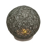Cumpara ieftin Veioza Ball, antracit led baterie, 18.5x18 cm