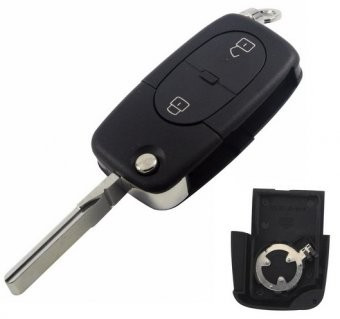 Carcasa cheie Topautochei&amp;reg; pentru Audi A3 A4 A6 suport pentru baterie tip CR1616 foto