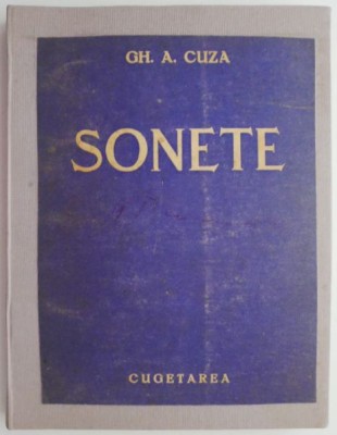 Sonete &amp;ndash; Gh. A. Cuza foto