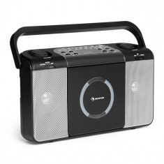 Auna BOOMTOWN USB, boombox, cd player, radio fm, mp3, radio portabil, negru foto