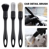 Set 3 Pensule profesionale pentru curatat interior si exterior auto, elemente de caroserie, bord, jante, detai