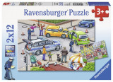 Cumpara ieftin Puzzle politie, 2x12 piese, Ravensburger