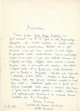 A3522N Adrian Marino, act scris și semnat olograf, 1967