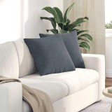 vidaXL Perne pentru canapea 2 pcs Gri &icirc;nchis 50 x 50 cm 42013972