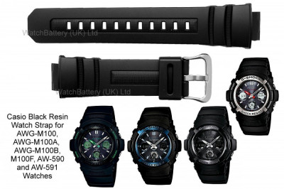 curea Casio AW-590-591, AWG-100-101, AWG-M100-M510-M520, AWR-M100, G-7700-7710. foto