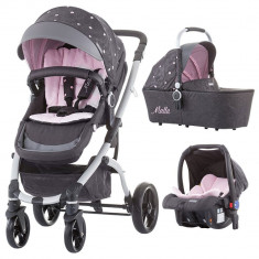 Carucior Chipolino Malta 3 in 1 baby pink foto