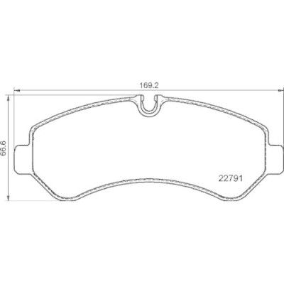 Placute frana Mercedes Sprinter 5-T Box (B907) 02.18-, Sprinter 5-T (B907) 02.18-, Spate, BREMBO foto