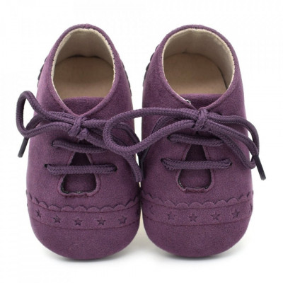 Pantofiori eleganti bebelusi drool (culoare: mov, marime: 0-6 luni) foto