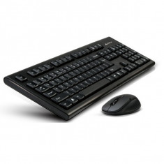 Kit tastatura+mouse Wireless A4TECH Padless, black (7100N) foto
