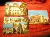 3 Ilustrate Botosani : 1971 Teatrul ,1973 Palat Justitie si 1979 vederi