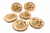 Suport pentru pahare din lemn reciclat - &quot;Love the wine you&#039;re with&quot; | Deco Sara&#039;s Handmade