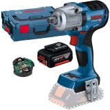 Bosch GDS 18V-450 PC + GBA - Masina de insurubat cu impact patrat 1/2 inch 450 Nm M10-M20 valiza speciala accesorii + Acumulator Li-Ion 18 V 5 Ah