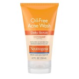 Gel scrub antiacneic Neutrogena Oil-Free Acne Wash, acid salicilic 2%, 124 ml