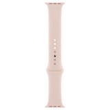 Cumpara ieftin Curea silicon marca THD pentru Apple Watch 41 mm seria 7 si seria 8, marimea S/M, roz pink sand