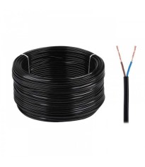 Cablu electric OMY 2x0.75 300V negru Cabletech foto