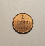 Finlanda 1 Penni 1911 Unc, Europa