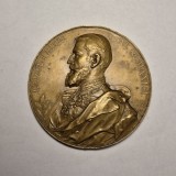Medalia &rdquo;Podul Regele Carol I, octombrie 1890 - septembrie 1895&rdquo;, gravor Anton Scharff, 1895
