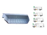 Treapta fata FORD TRANSIT (V184/5), 05.2000-04.2006; TRANSIT/TOURNEO (V347/8), 05.2006-04.2013, partea stanga, metal galvanizat,
