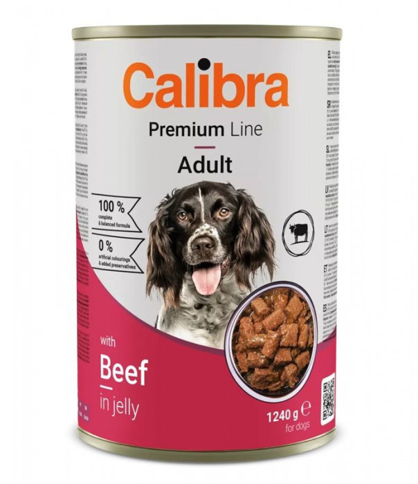 Calibra Dog Premium Adult with Beef 1240 g