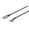 Cablu elegant extra-robust textil USB2.0 type C 90 grade - USB-A