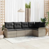 VidaXL Set de canapele pentru grădină 5 pcs 242.5 x 132.5 x 85 cm