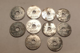 Lot 10 Monede de 25 bani 1921