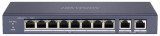 SWITCH Hikvision, 10/100 x 8 | Gigabit x 2, carcasa metalica, &quot;DS-3E0310P-E/M&quot; (timbru verde 2 lei)