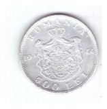 Moneda 500 lei 1944, zgariata, curata