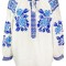 Bluza tip ie dama B23, alb/albastru, marime 2XL