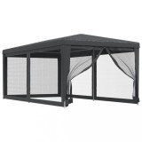 Cumpara ieftin Cort de petrecere cu 6 pereti din plasa, antracit, 3x6 m, HDPE