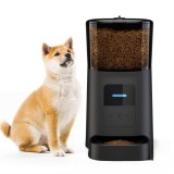 Cumpara ieftin Dispenser hrană inteligent, Wi-Fi, 6 mese/zi, 6L, negru, Manolex&reg;